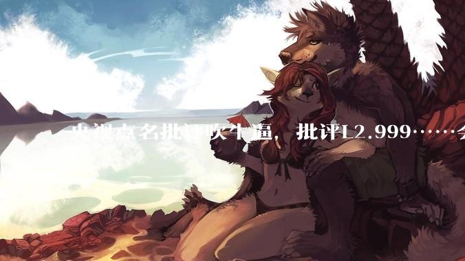 央视点名批评吹牛逼,批评L2.999……会被某法务部起诉吗?